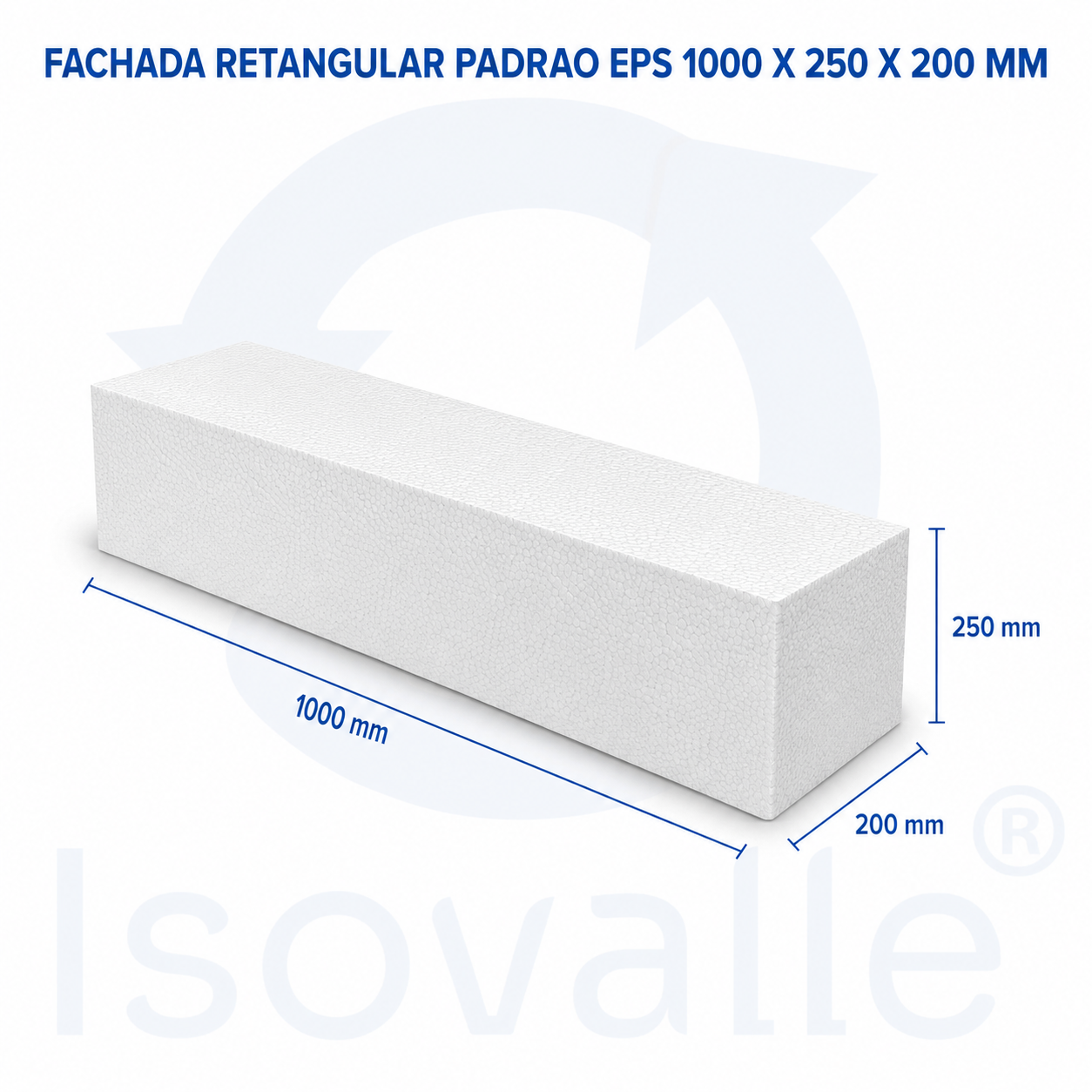 Moldura Fachada 1000x250x200mm